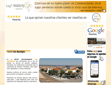 Tablet Screenshot of hotellosnaranjoscastuera.com